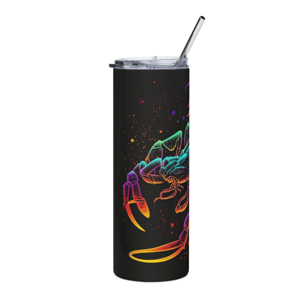 20oz Zodiac Skinny Tumbler Insulated Stainless Steel – Astrology Gift Cup, - East Coast Gifts