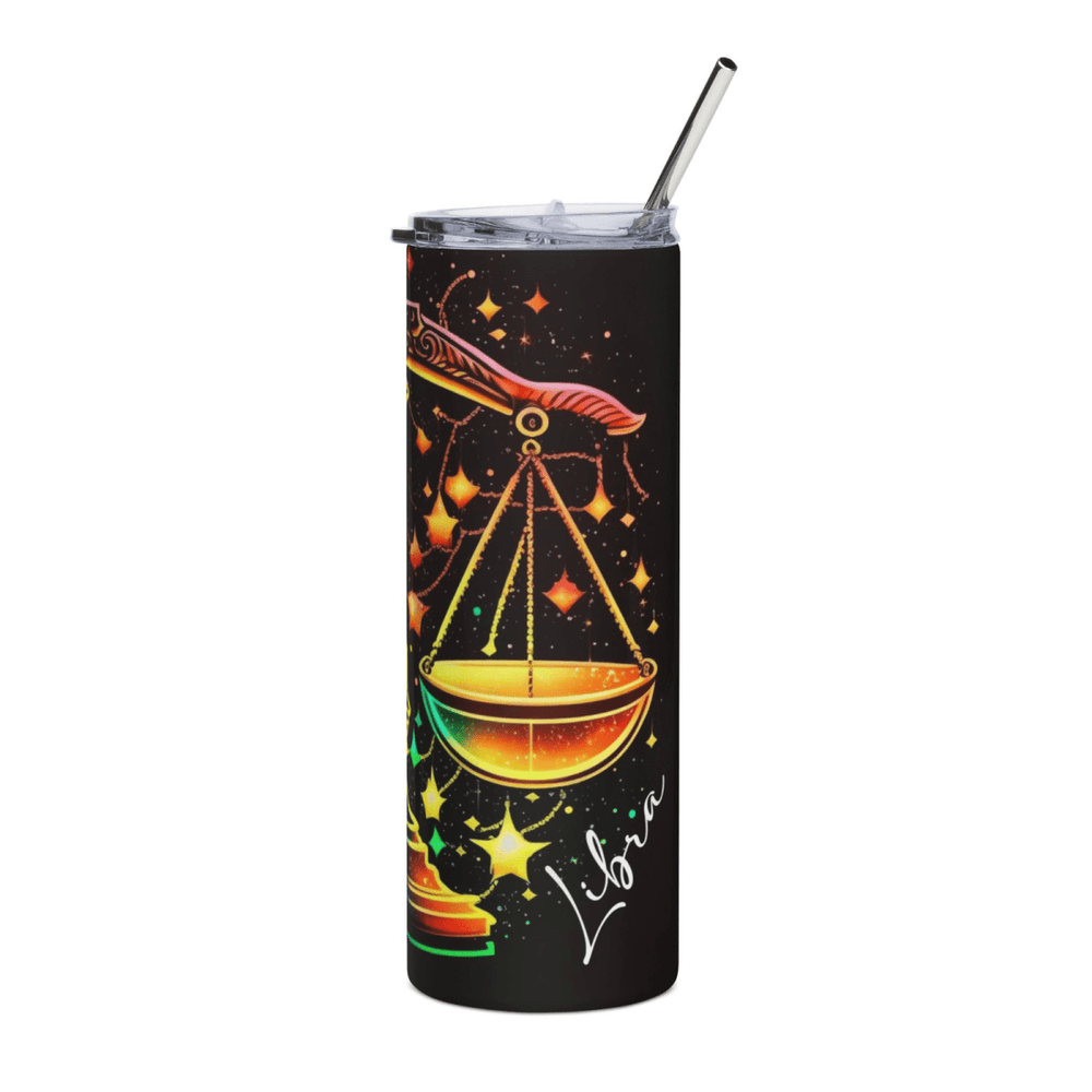 20oz Zodiac Skinny Tumbler Insulated Stainless Steel – Astrology Gift Cup, - East Coast Gifts