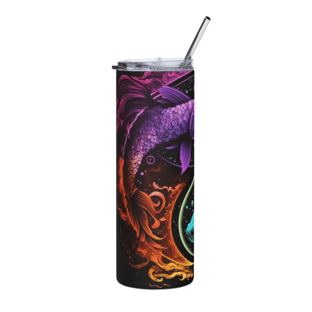 20oz Zodiac Skinny Tumbler Insulated Stainless Steel – Astrology Gift Cup, - East Coast Gifts