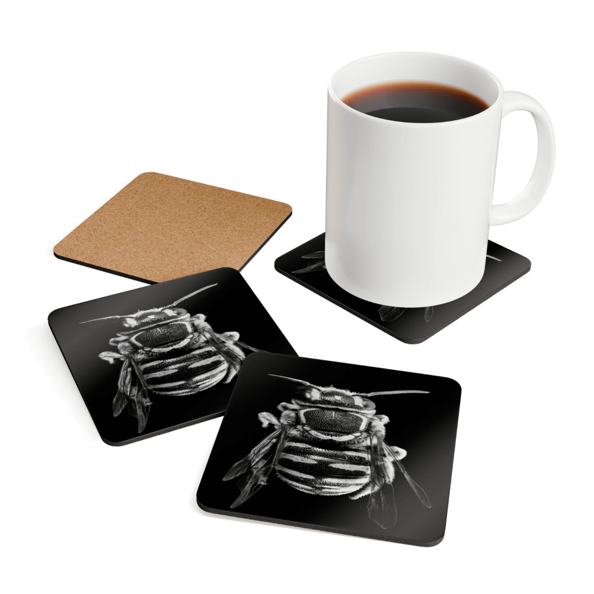 4 Set Majestic Animals Coaster - Wild Animal Safari Forest Dad Gift - East Coast Gifts