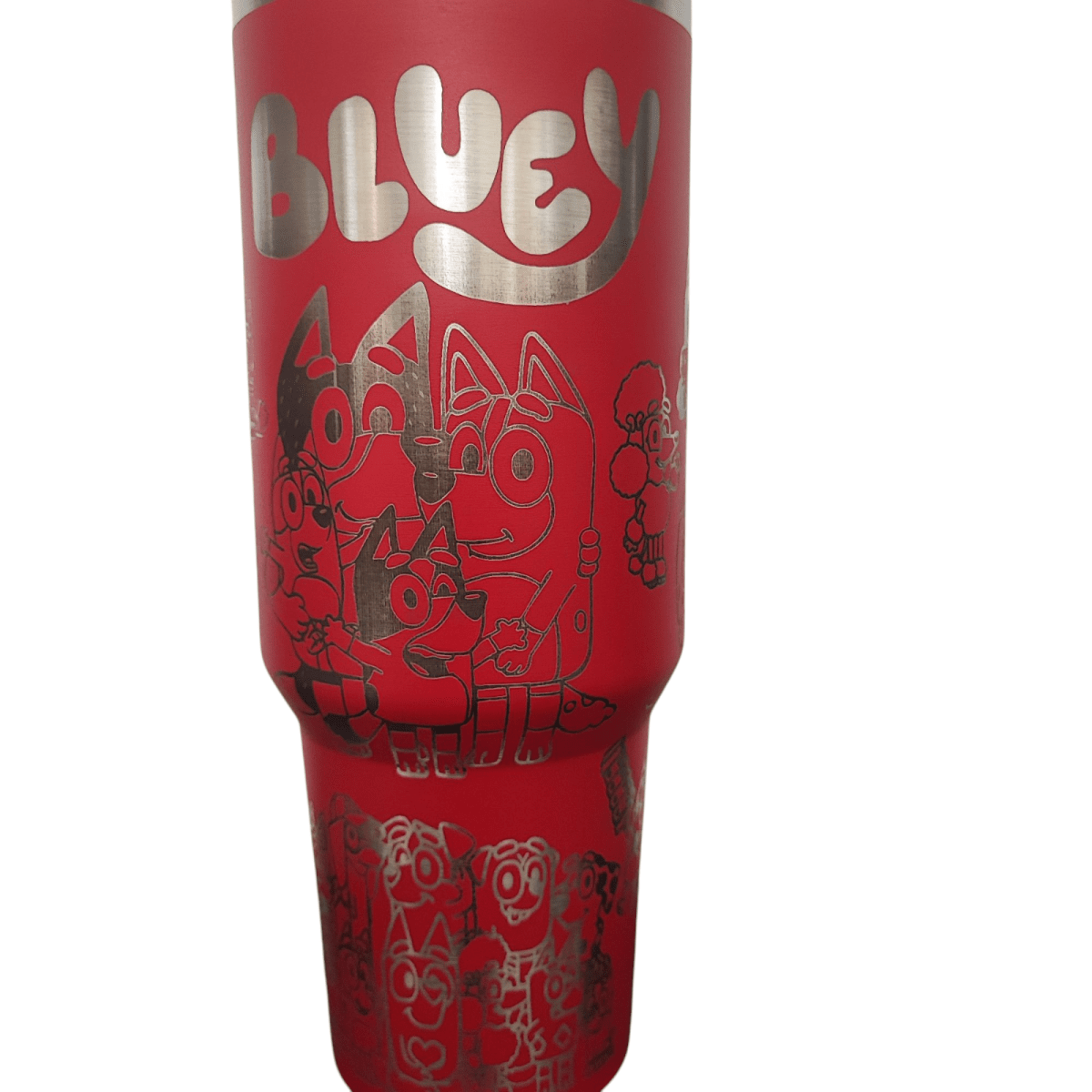 40oz Cartoon Bluey Engraved Tumbler – Stainless Steel Travel Mug - East Coast Gifts
