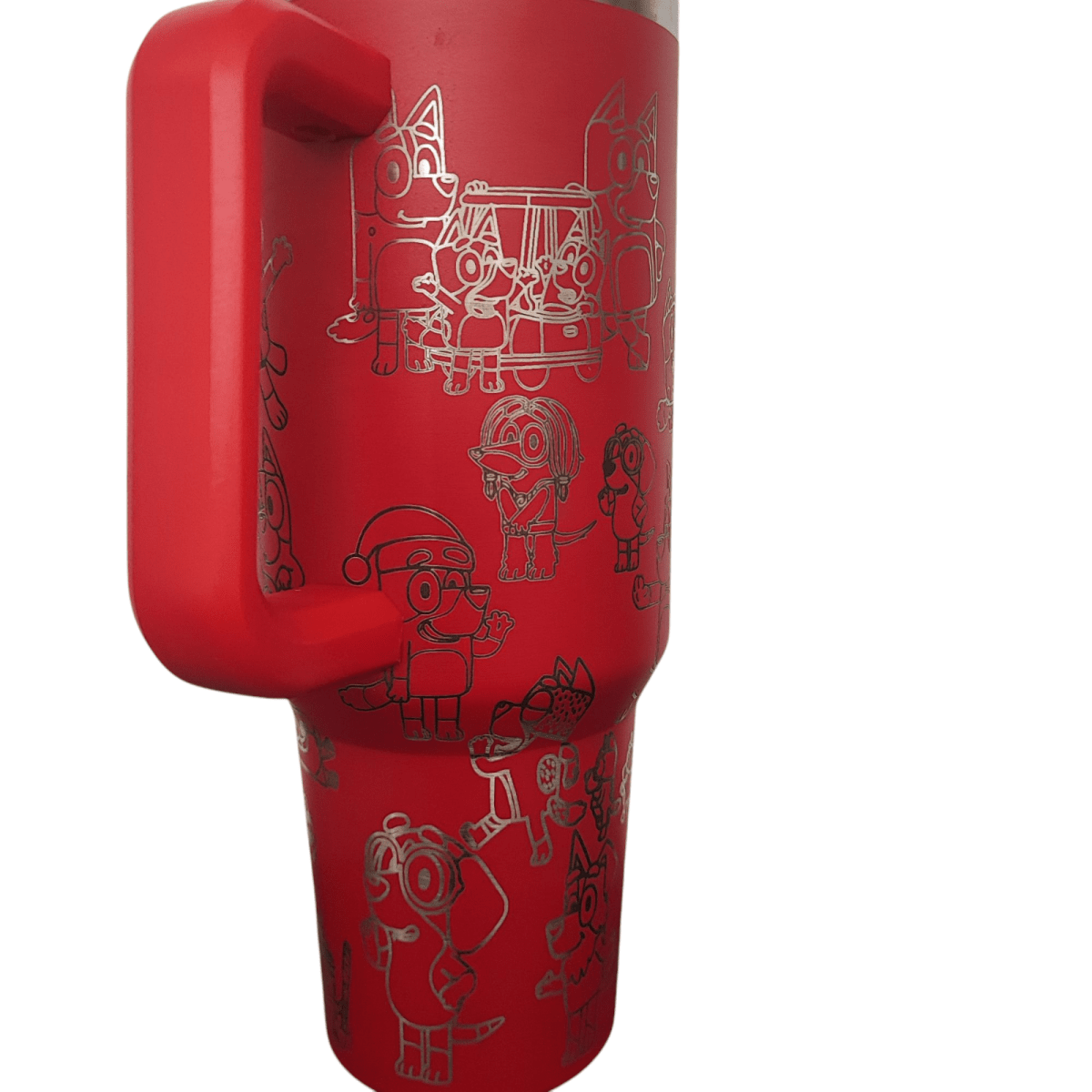 40oz Cartoon Bluey Engraved Tumbler – Stainless Steel Travel Mug - East Coast Gifts
