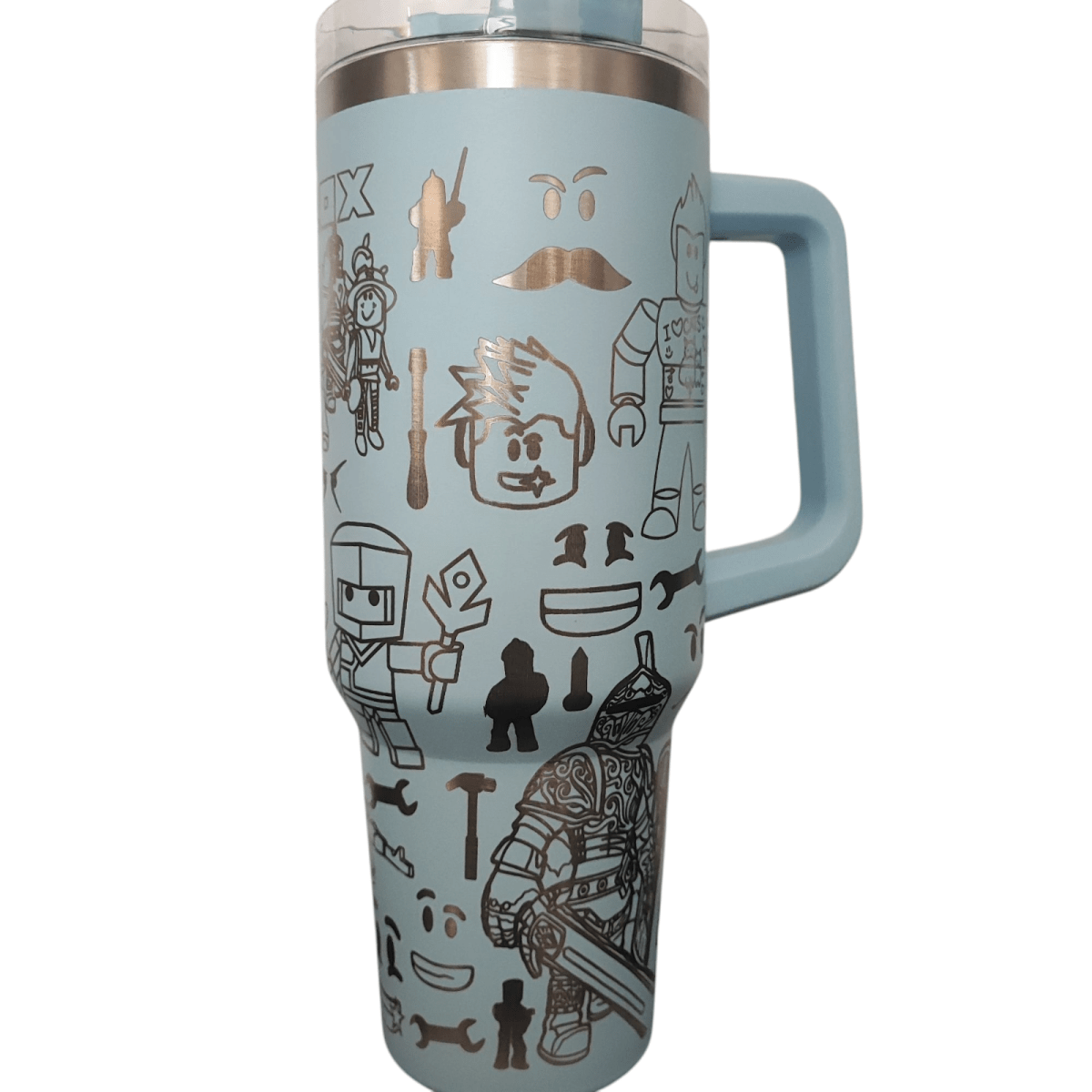 40oz Gaming Inspired Engraved Tumbler – Stainless Steel Travel Mug - East Coast Gifts