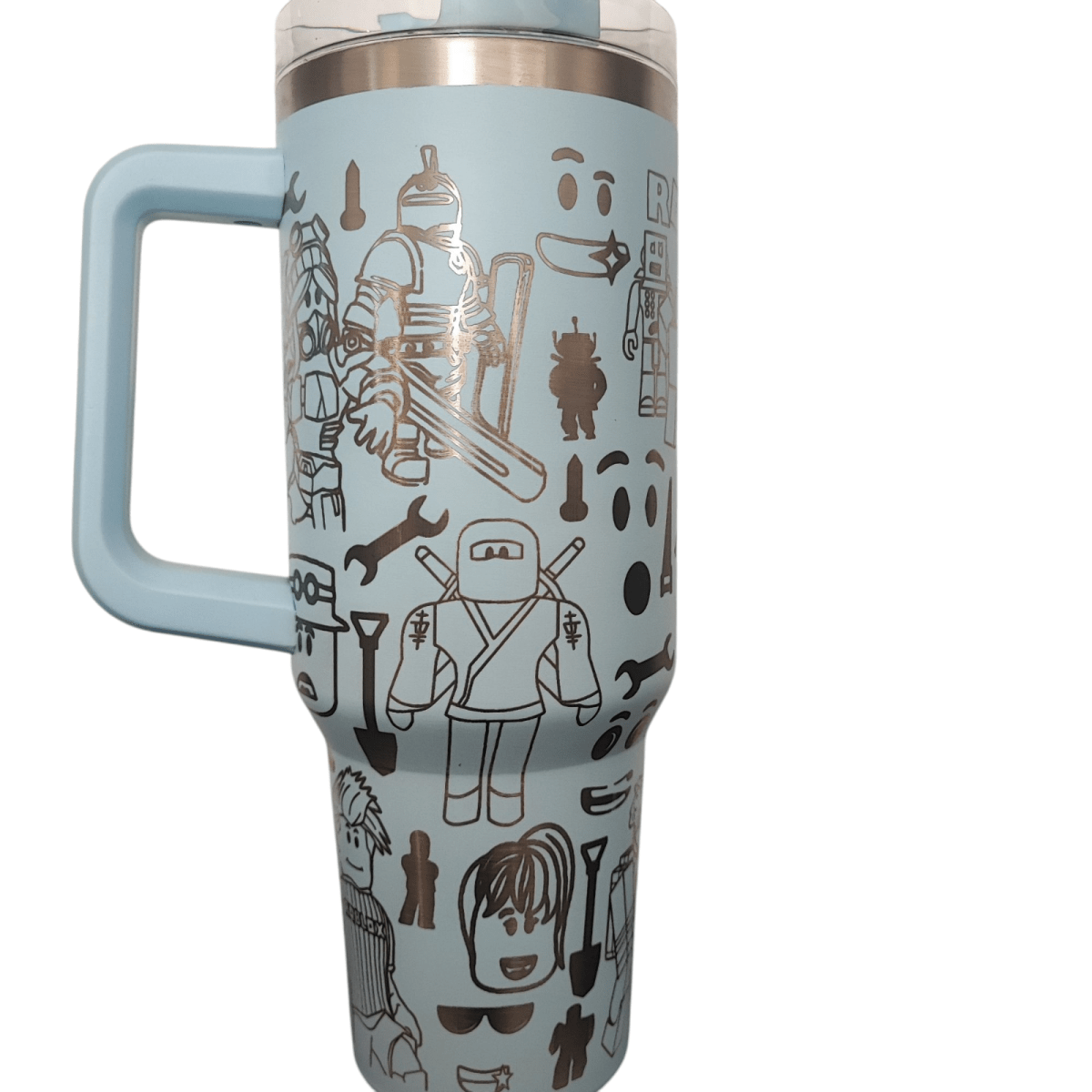 40oz Gaming Inspired Engraved Tumbler – Stainless Steel Travel Mug - East Coast Gifts