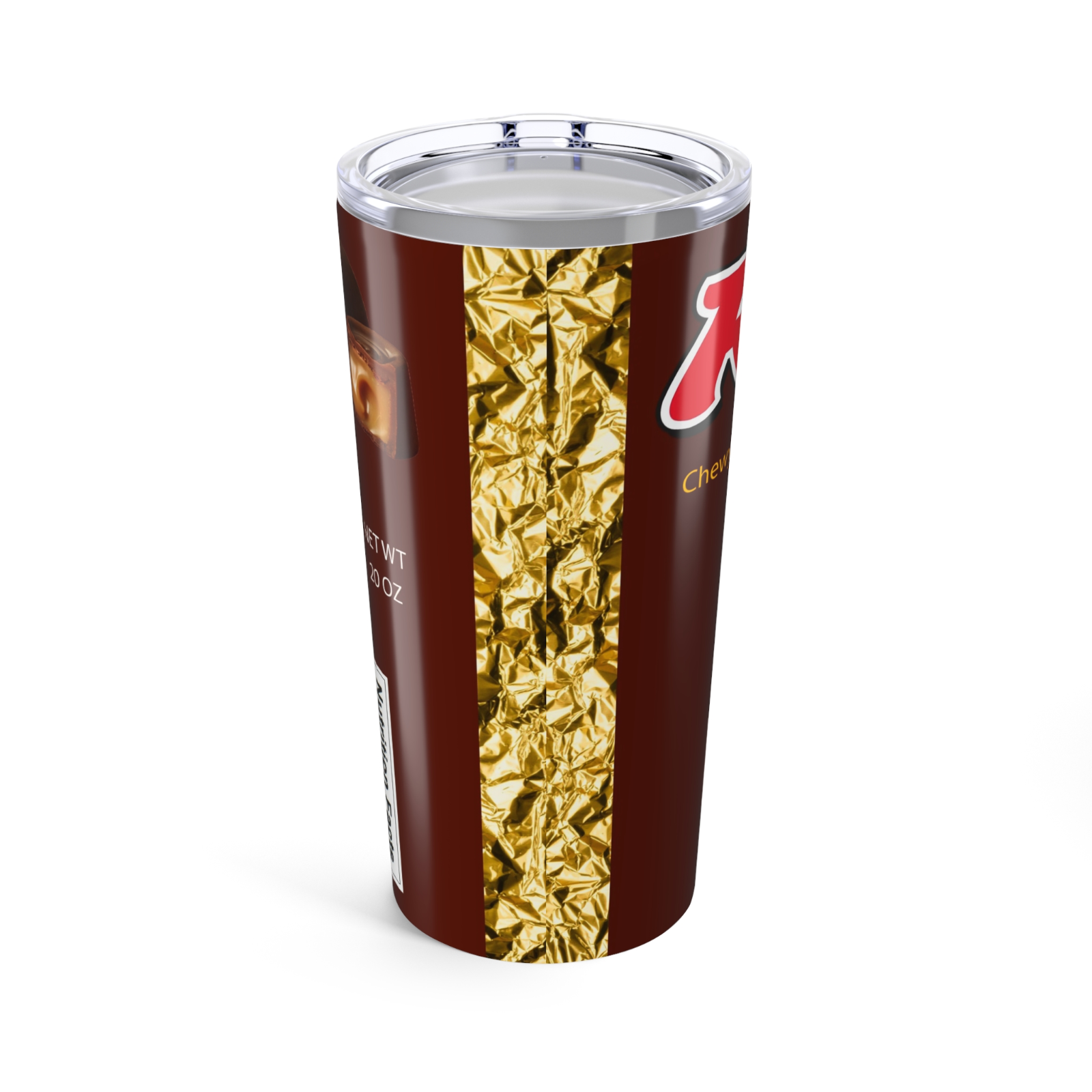 Nestle Rolo Inspired 20 oz, Stainless Steel Tumbler, Hot or Cold