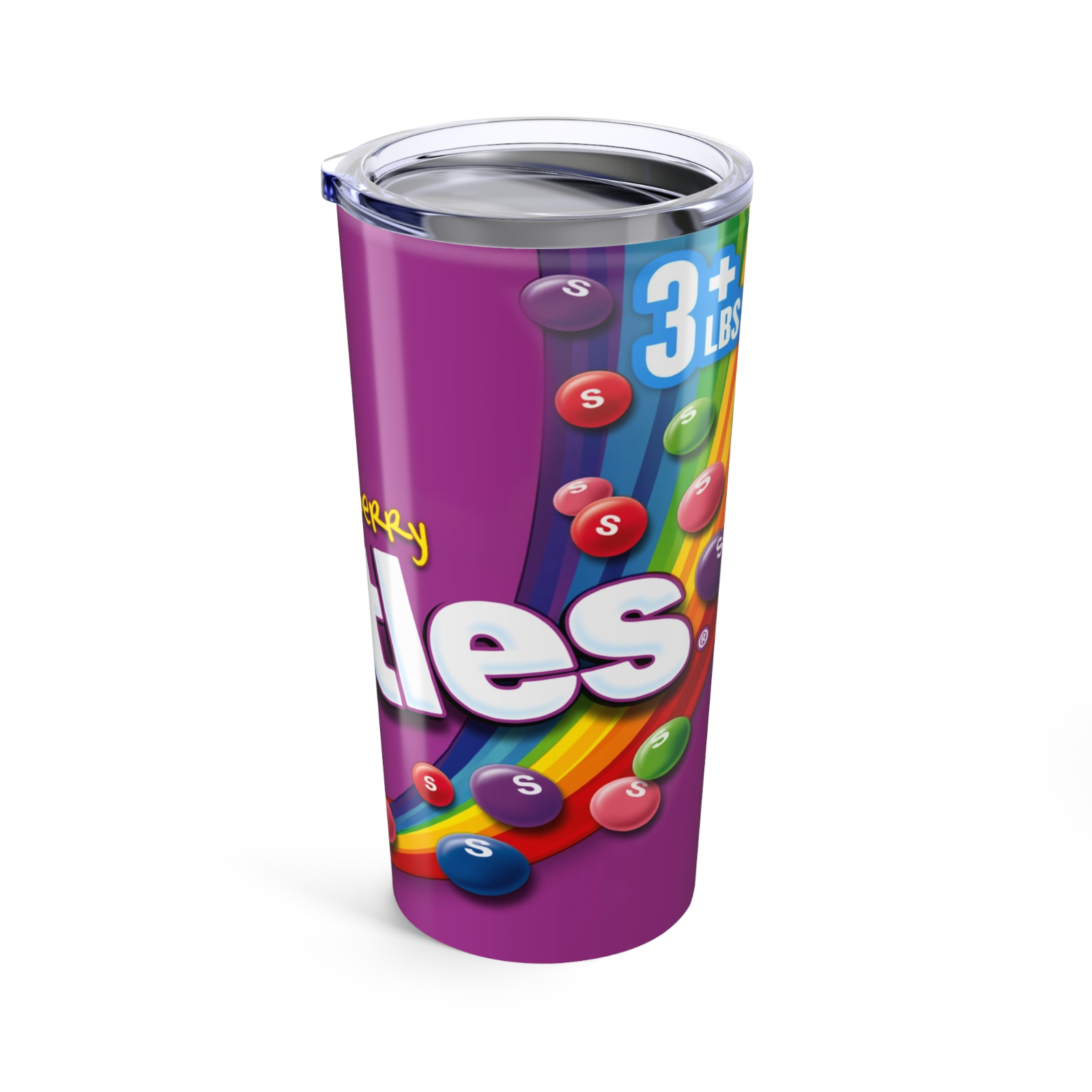 🌈 Taste the Rainbow Skittles-Inspired 20oz Stainless Steel Tumbler –Insulated🌈