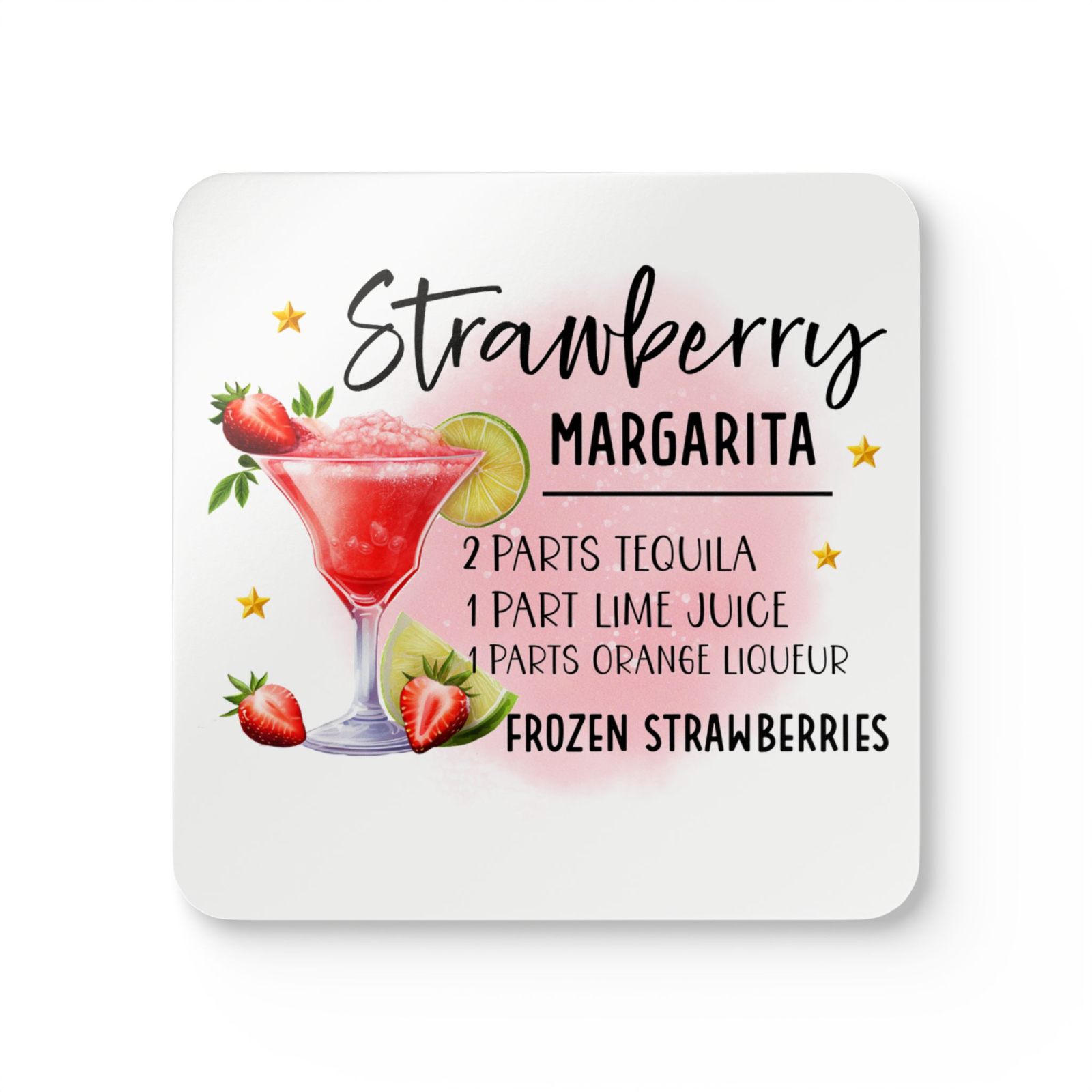 Drink Coaster Bar Kitchen cocktail recipe single or complete set of 16