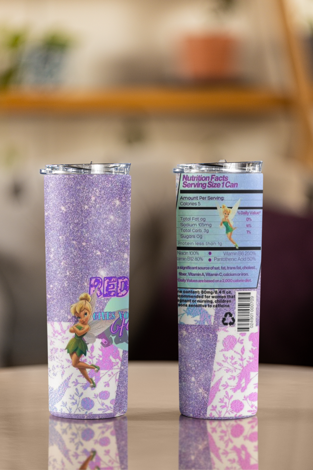 Disney-Inspired Tinkerbell Cup – Fairy Glitter Tumbler – Fast UK Dispatch