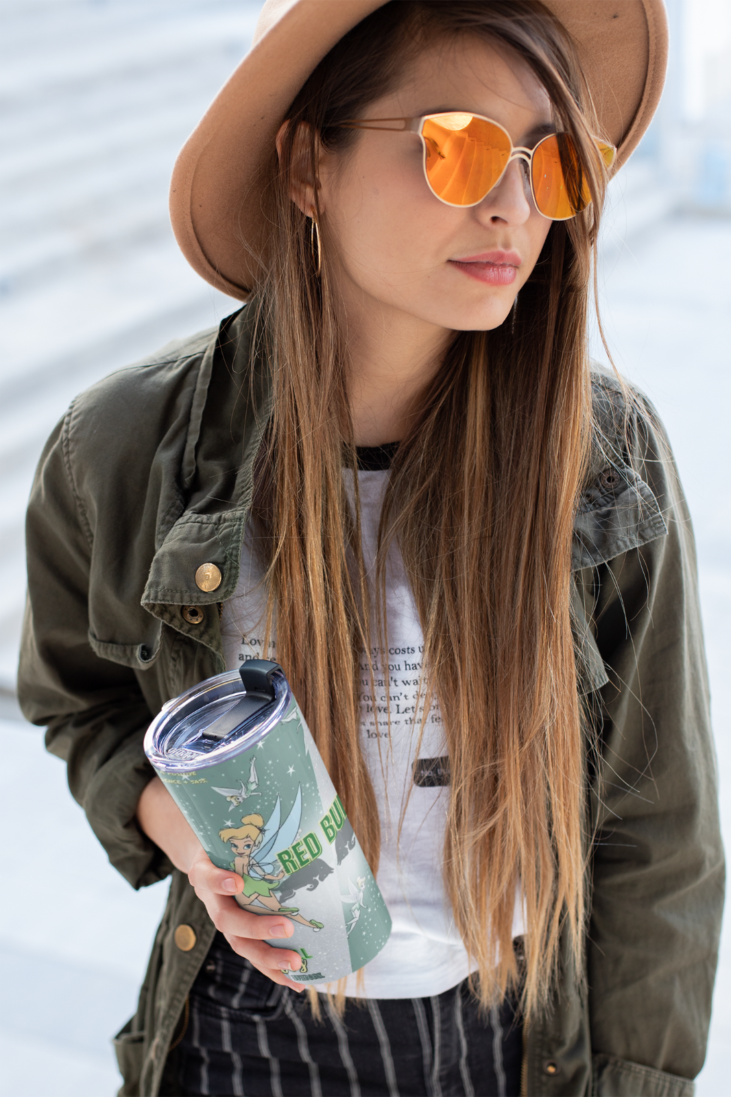 Disney-Inspired Tinkerbell Cup – Fairy Glitter Tumbler – Fast UK Dispatch