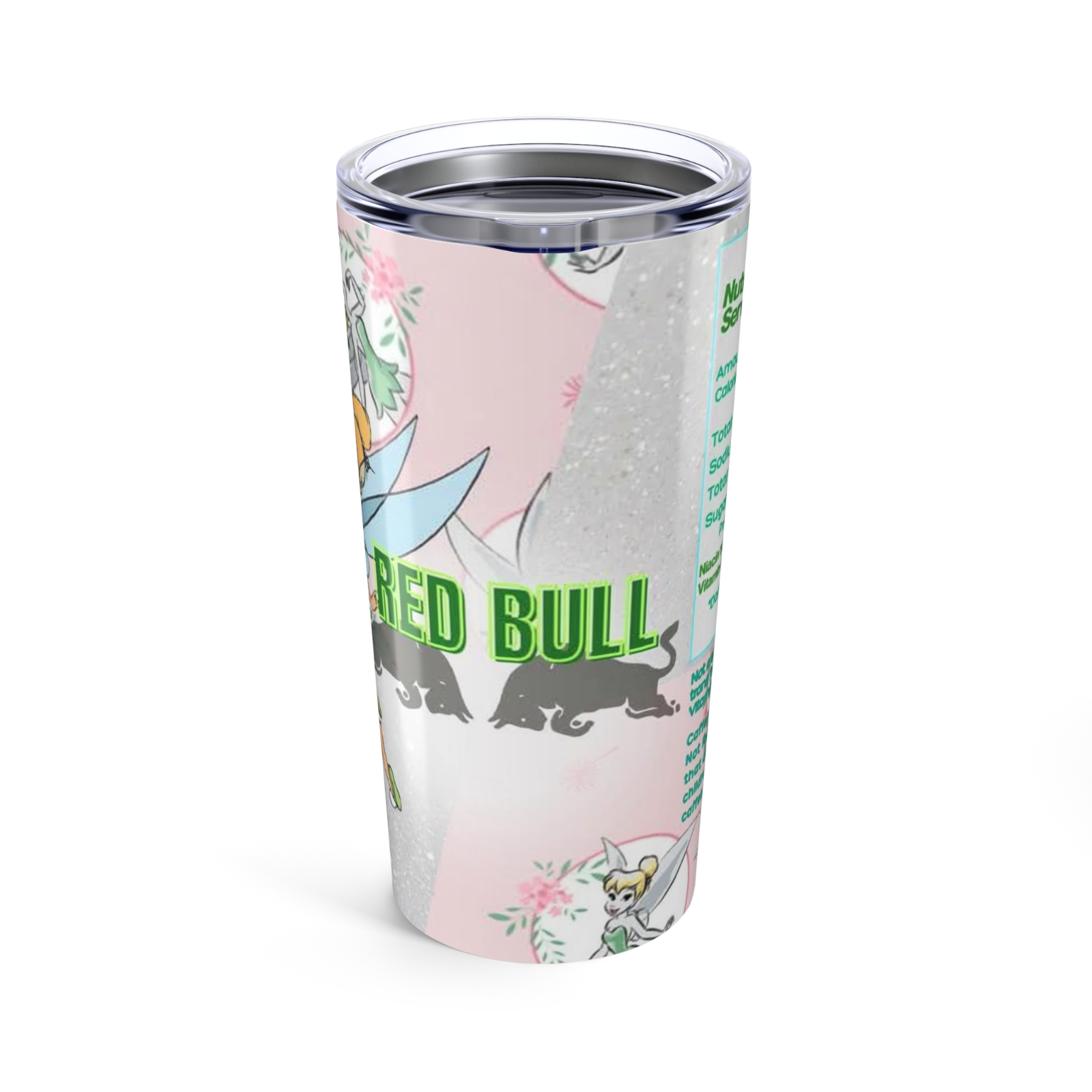 Disney-Inspired Tinkerbell Cup – Fairy Glitter Tumbler – Fast UK Dispatch