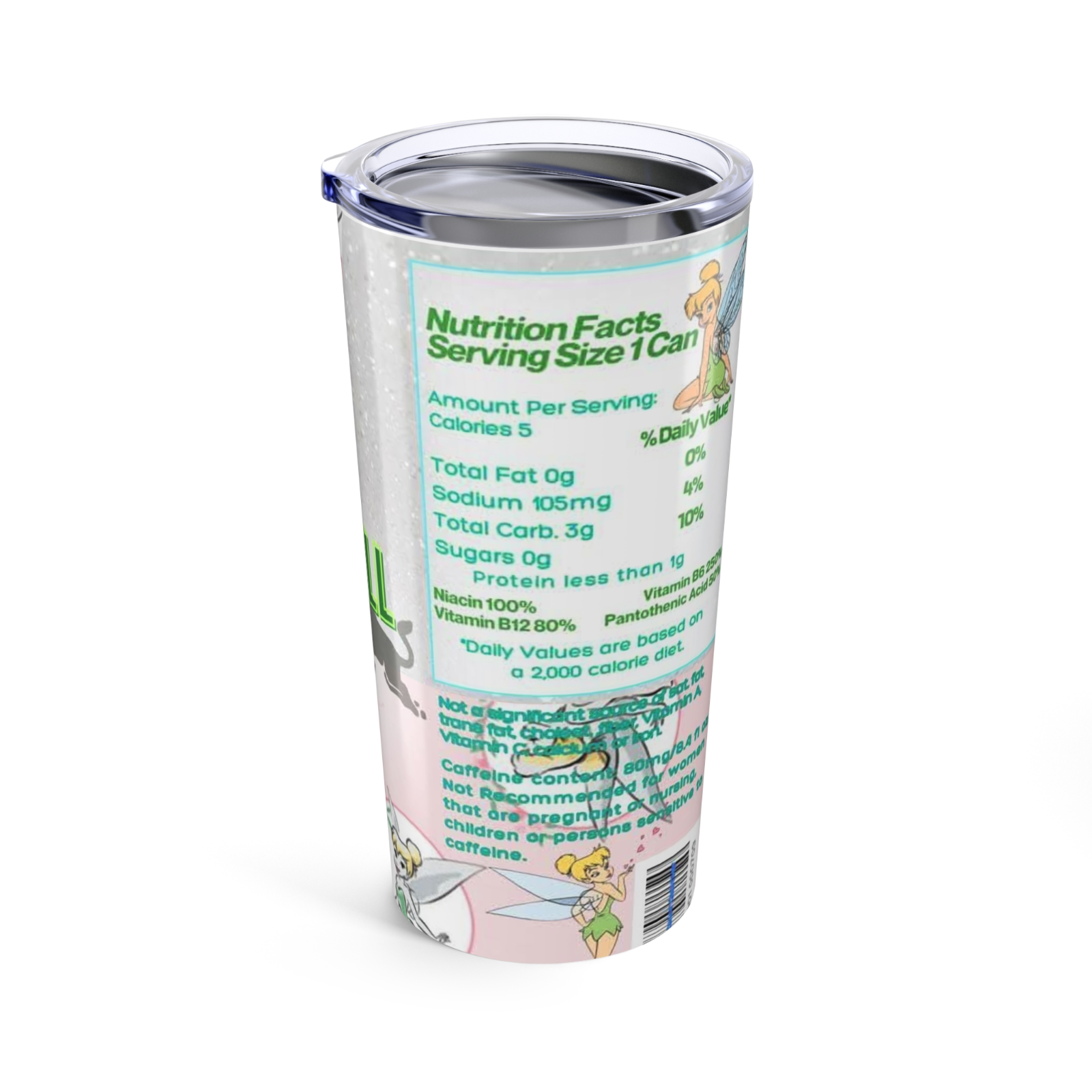 Disney-Inspired Tinkerbell Cup – Fairy Glitter Tumbler – Fast UK Dispatch