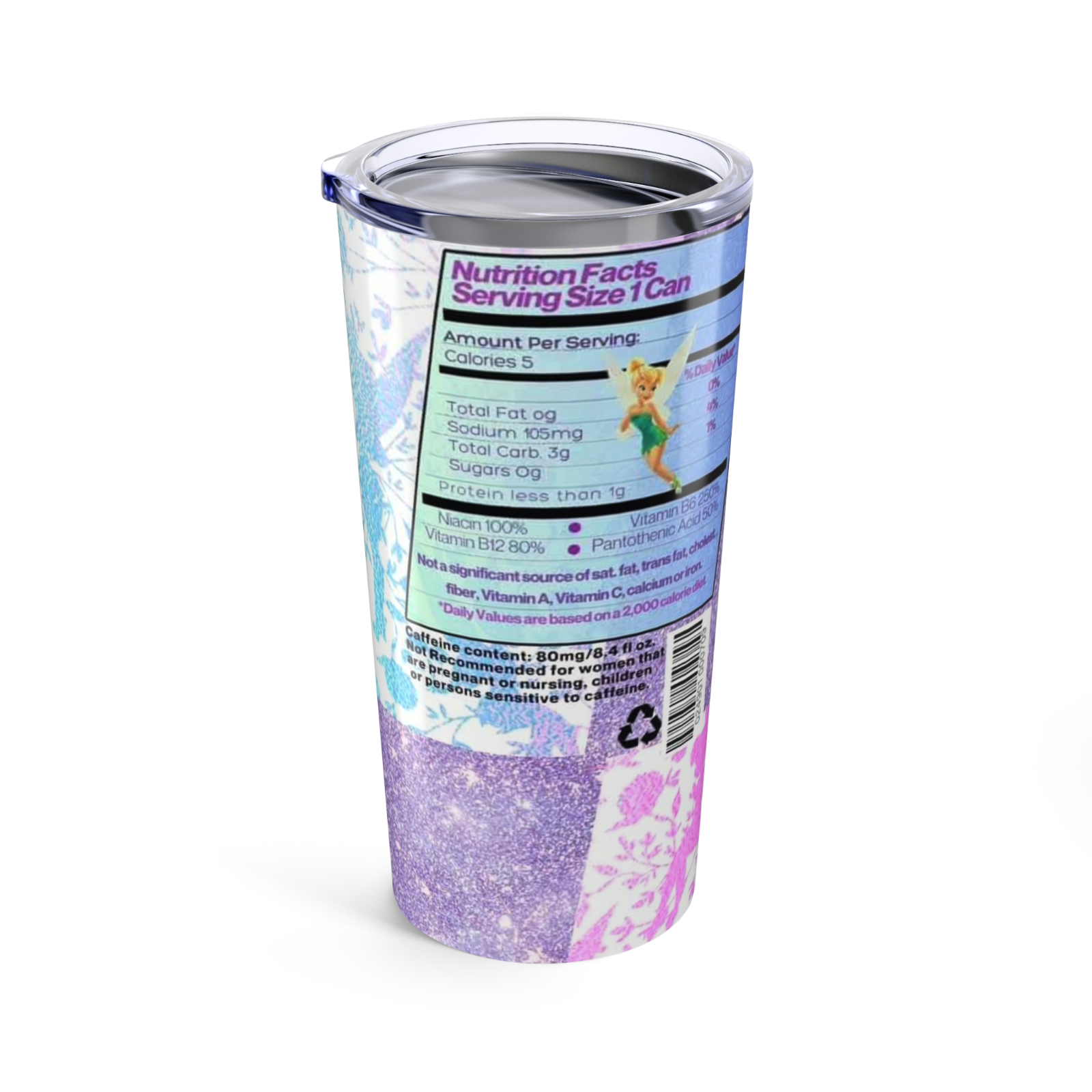 Disney-Inspired Tinkerbell Cup – Fairy Glitter Tumbler – Fast UK Dispatch