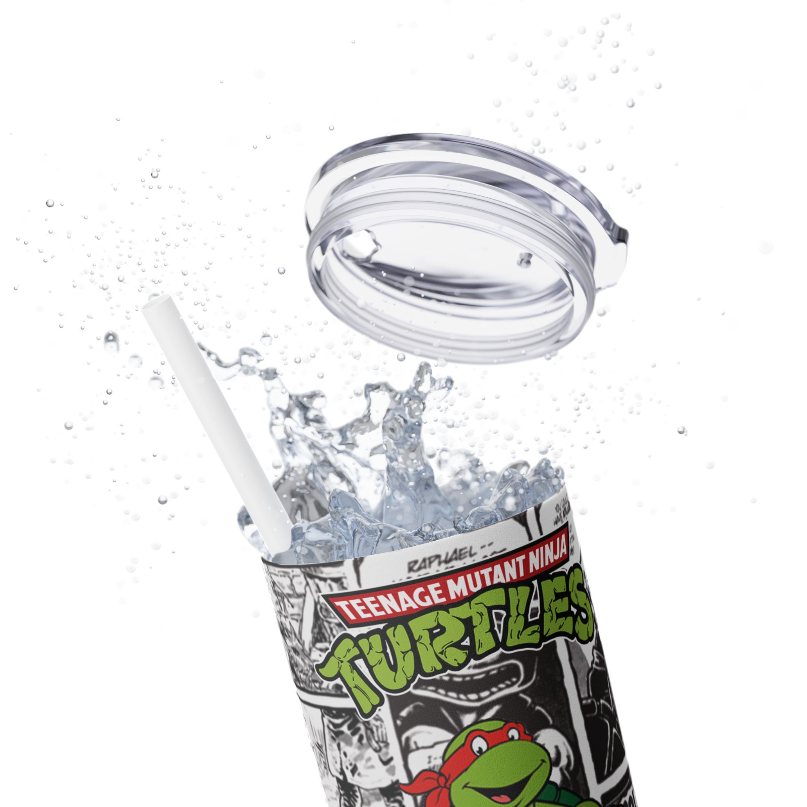 Raphael Ninja Turtle Gift – 20oz Travel Tumbler – Cartoon Comic Cup – UK Stock
