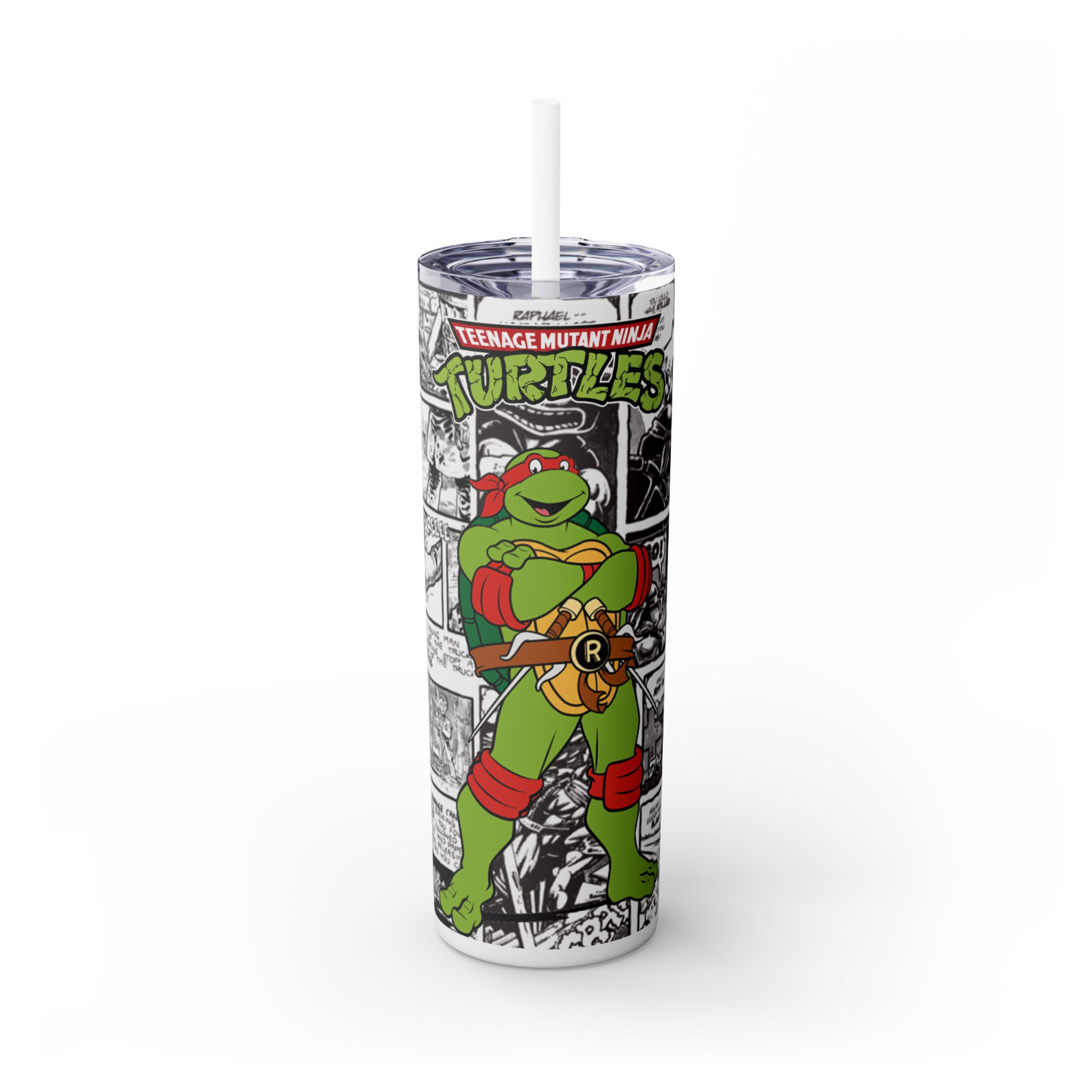Raphael Ninja Turtle Gift – 20oz Travel Tumbler – Cartoon Comic Cup – UK Stock