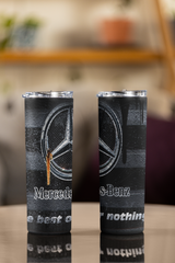 Custom Mercedes Benz 20oz Tumbler Travel Coffee Mug straw Truck Car Enthusiasts