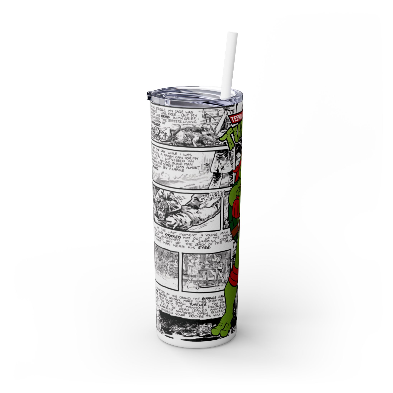 Raphael Ninja Turtle Gift – 20oz Travel Tumbler – Cartoon Comic Cup – UK Stock