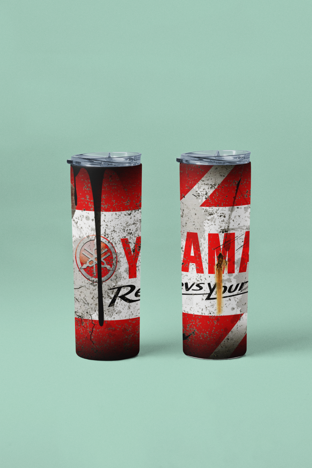 Custom Yamaha 20oz Tumbler Travel Coffee Mug straw Truck Car Enthusiasts