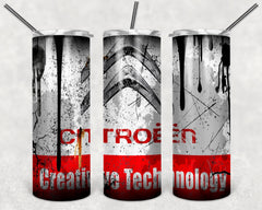Custom Citroen 20oz Tumbler Travel Coffee Mug straw Truck Car Enthusiasts
