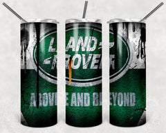 Custom Land Rover20oz Tumbler Travel Coffee Mug straw Truck Car Enthusiasts