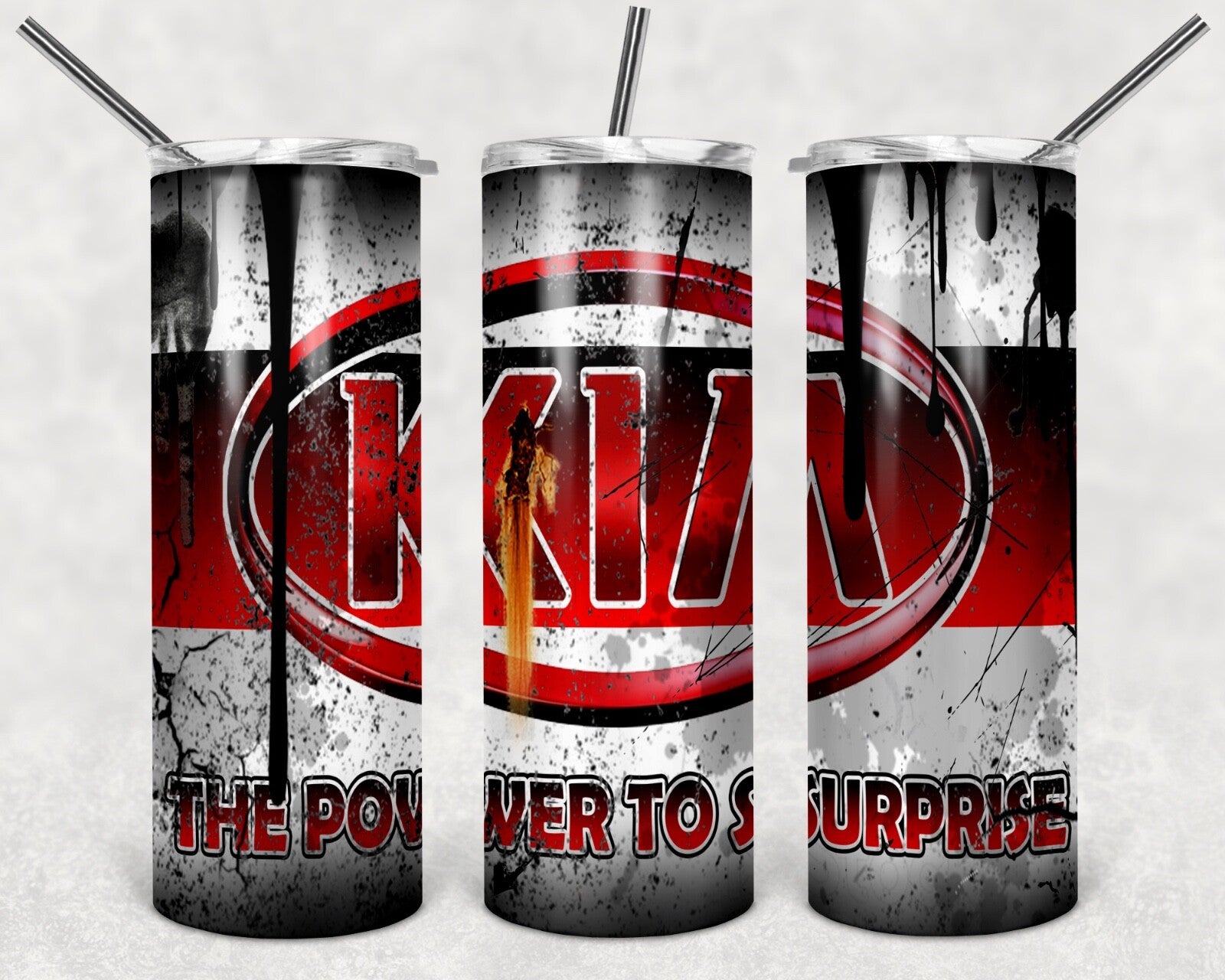 Custom KIA 20oz Tumbler Travel Coffee Mug straw Truck Car Enthusiasts