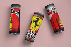 Custom Ferrari Racing 20oz Tumbler Travel Coffee Mug straw Truck Car Enthusiasts