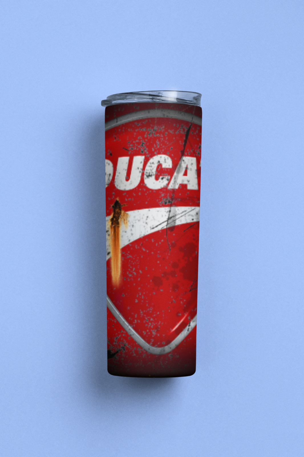 Custom Ducati 20oz Tumbler Travel Coffee Mug straw Truck Car Enthusiasts