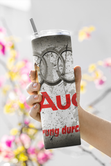 Custom Audi 20oz Tumbler Travel Coffee Mug with straw Truck Car Enthusiasts