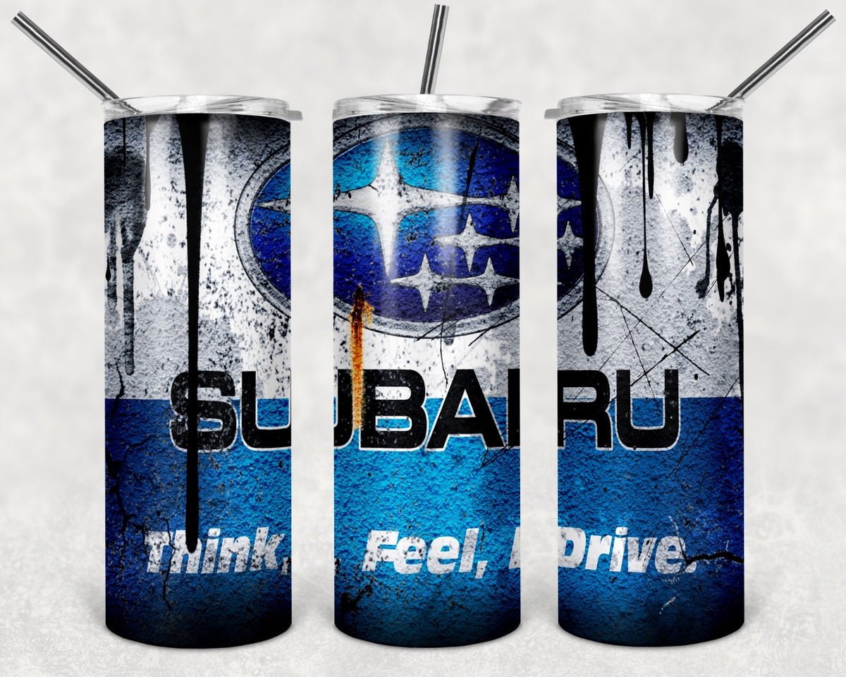 Custom Subaru 20oz Tumbler Travel Coffee Mug with straw Truck Car Enthusiasts
