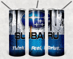 Custom Subaru 20oz Tumbler Travel Coffee Mug with straw Truck Car Enthusiasts