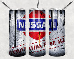 Custom Nissan 20oz Tumbler Travel Coffee Mug with straw