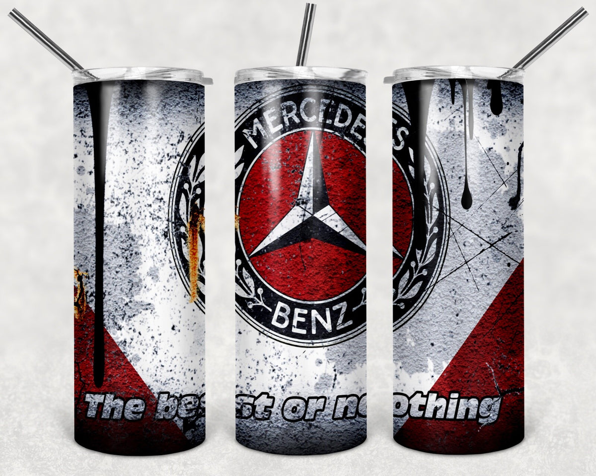 Custom Mercedes-Benz Tumbler 20 oz with straw