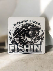 Fishing Addict Funny Fishing - drink coaster gift Bait Net Lure Gift for Him