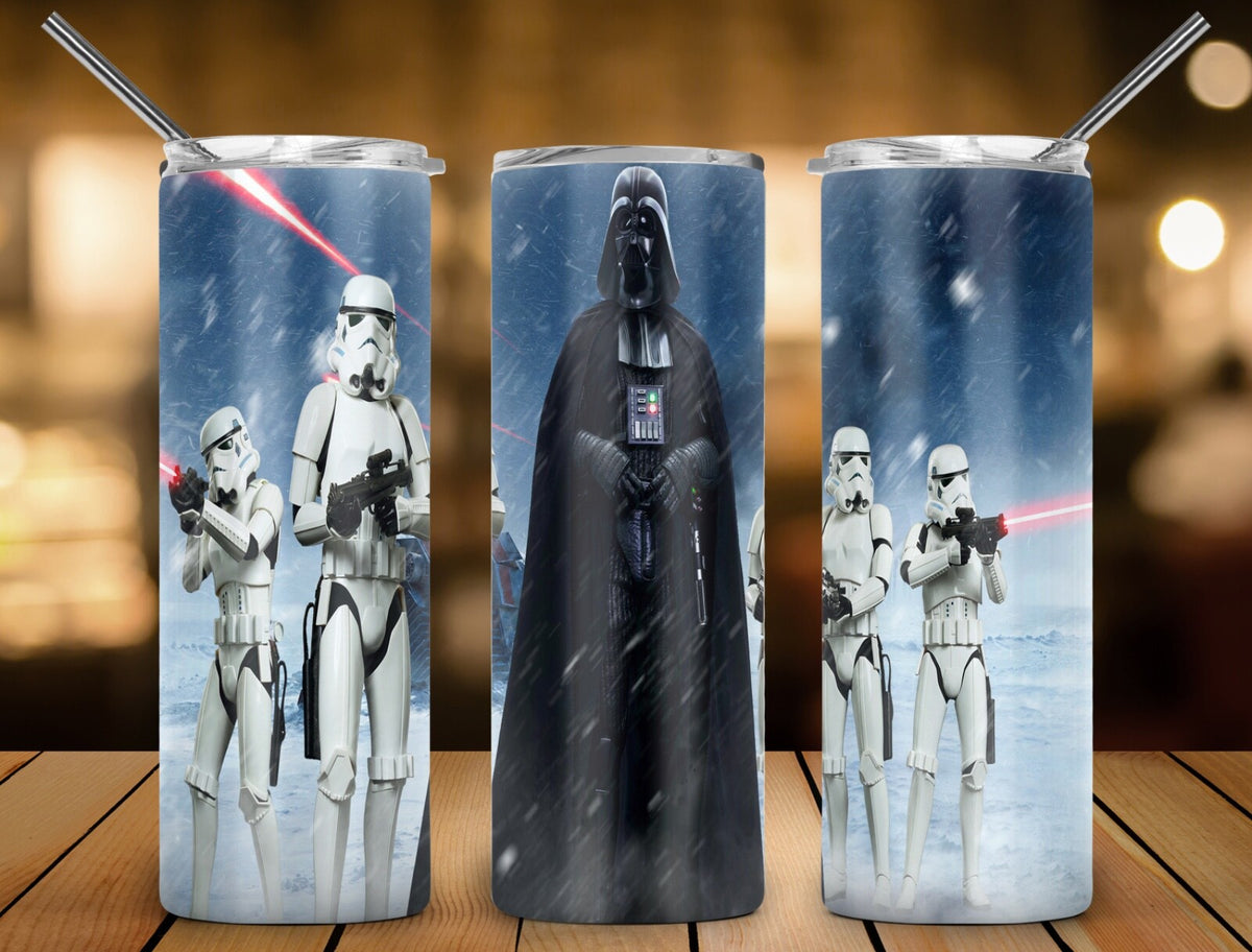 Yoda Jedi Vader Star Wars 20oz Coffee Travel Tumbler Insulated Cup Lid & Straw