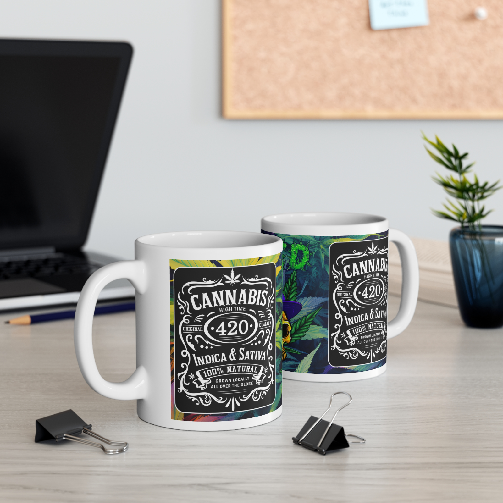 Weed Stoner Splif Coffee Mug Cannabis 420 Gift Funny Smoker THC 33 designs