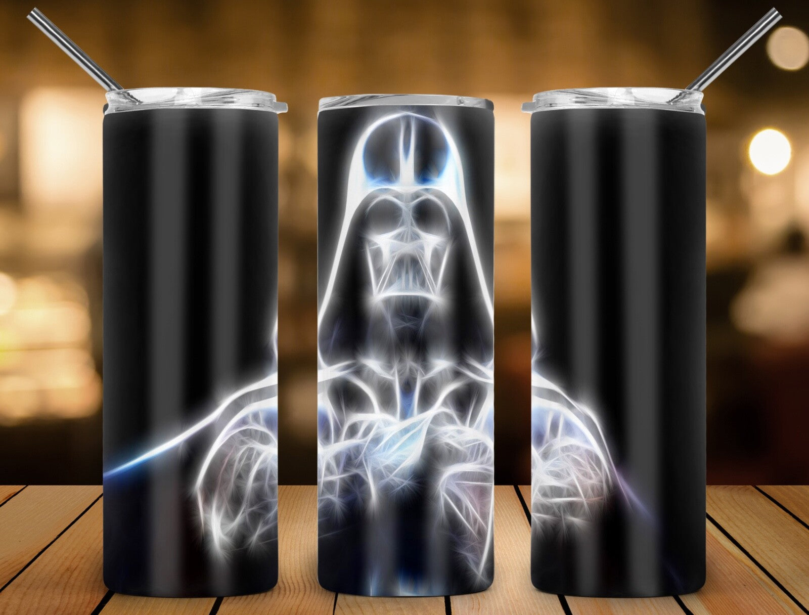 Darth Vader Star Wars 20oz Coffee Travel Tumbler Insulated Cup Lid & Straw