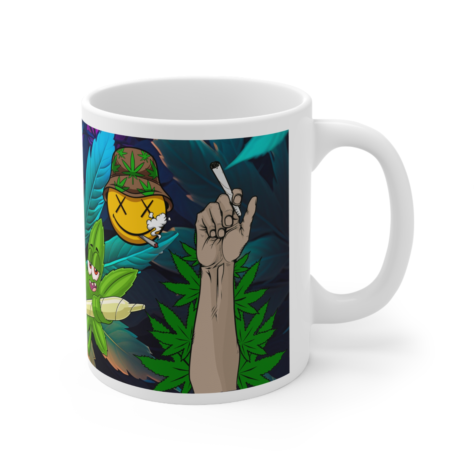Weed Stoner Splif Coffee Mug Cannabis 420 Gift Funny Smoker THC 33 designs