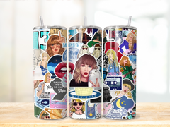 Taylor Swift Music Lover Travel Coffee Mug Tumbler with Straw