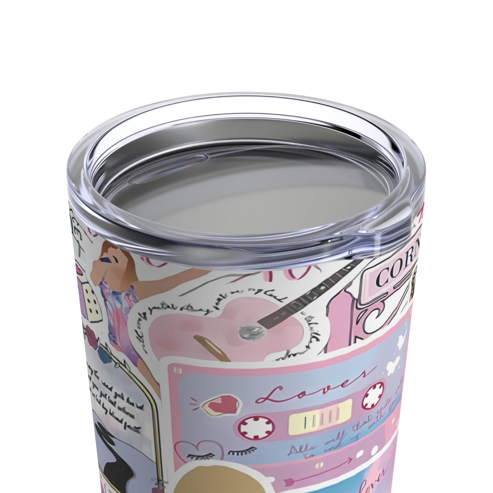 Taylor Swift Music Lover Travel Coffee Mug Tumbler with Straw