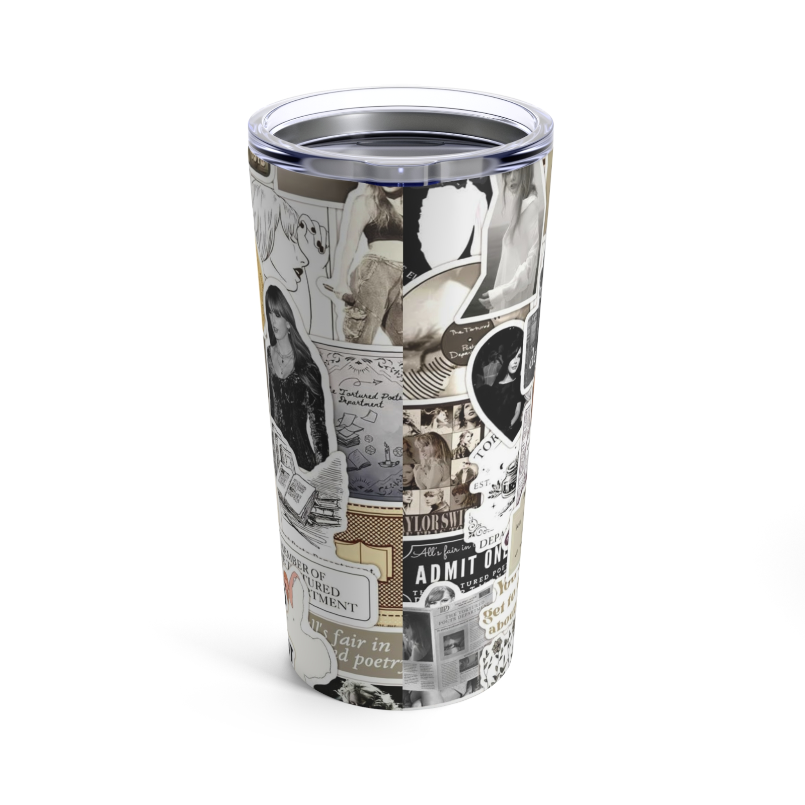 Taylor Swift Music Lover Travel Coffee Mug Tumbler with Straw
