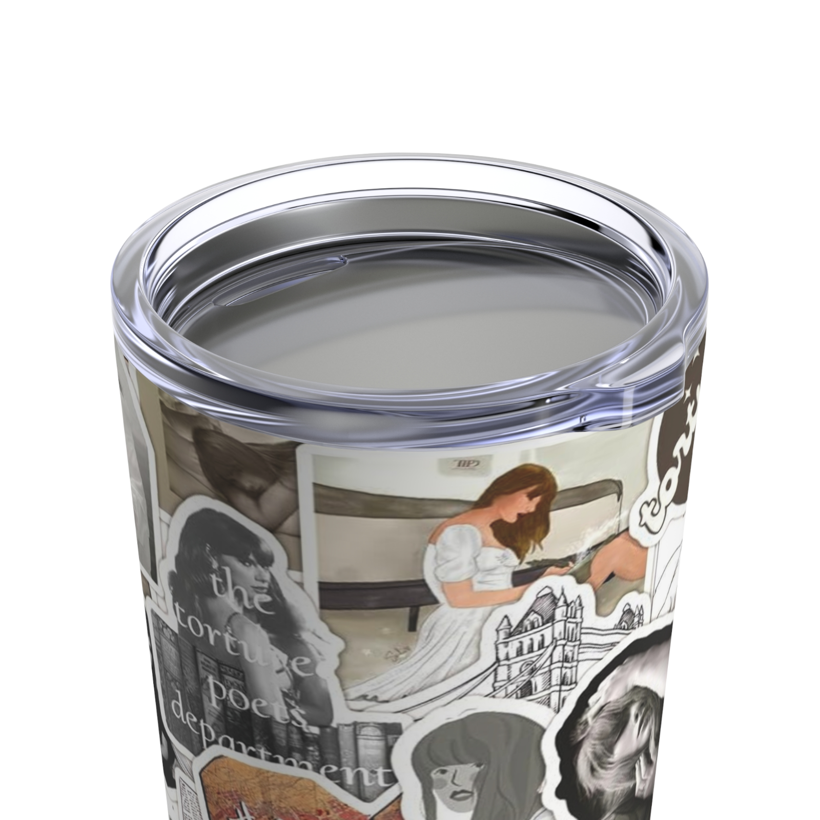 Taylor Swift Music Lover Travel Coffee Mug Tumbler with Straw