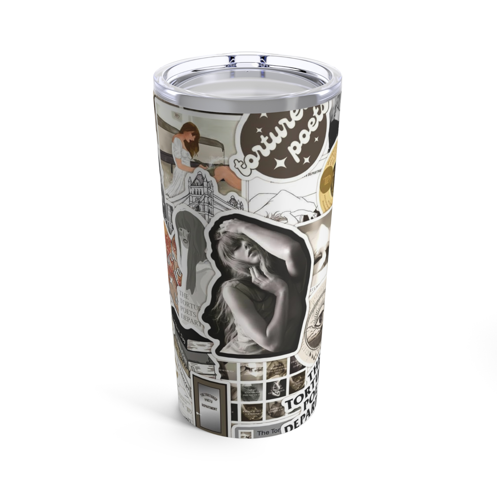 Taylor Swift Music Lover Travel Coffee Mug Tumbler with Straw