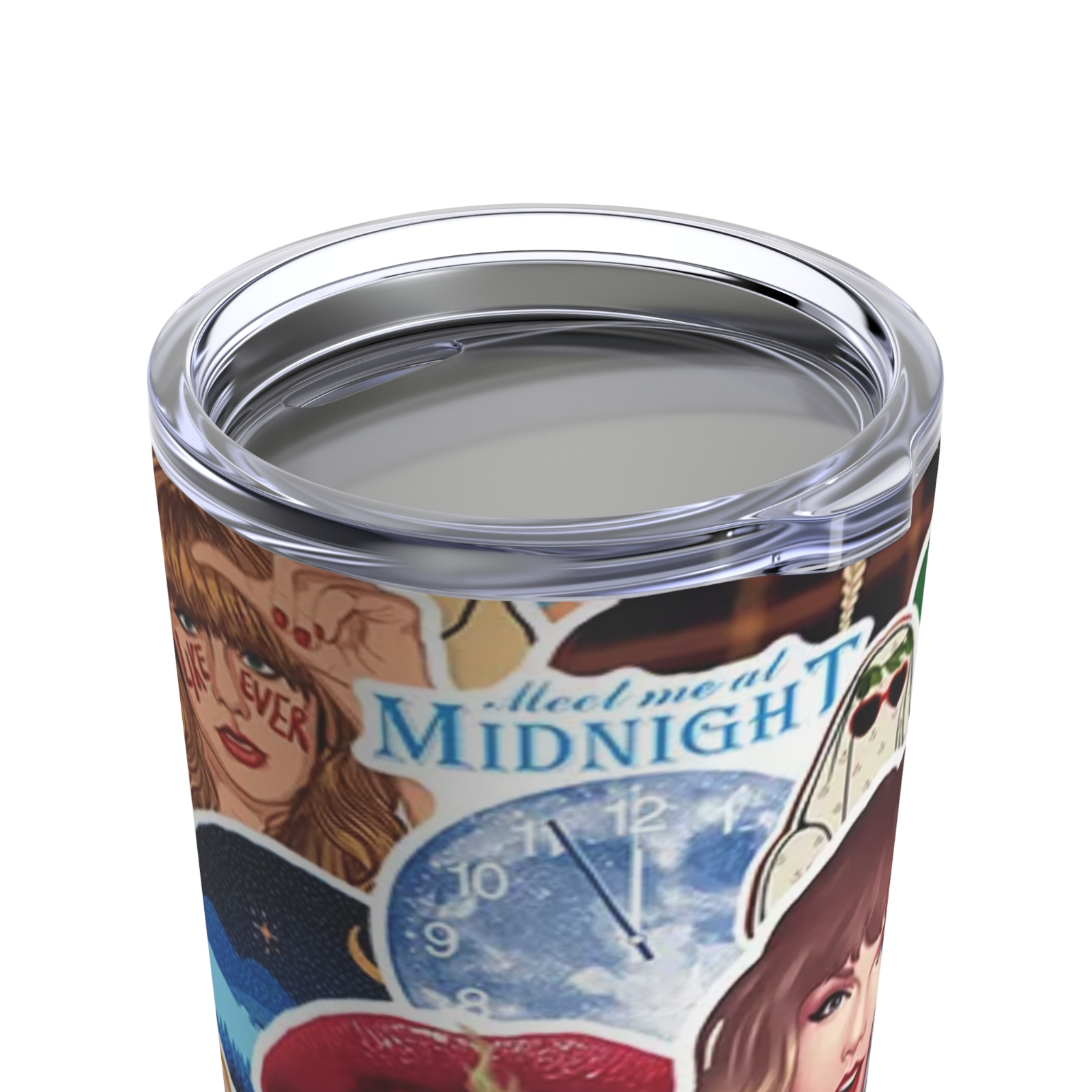 Taylor Swift Music Lover Travel Coffee Mug Tumbler with Straw