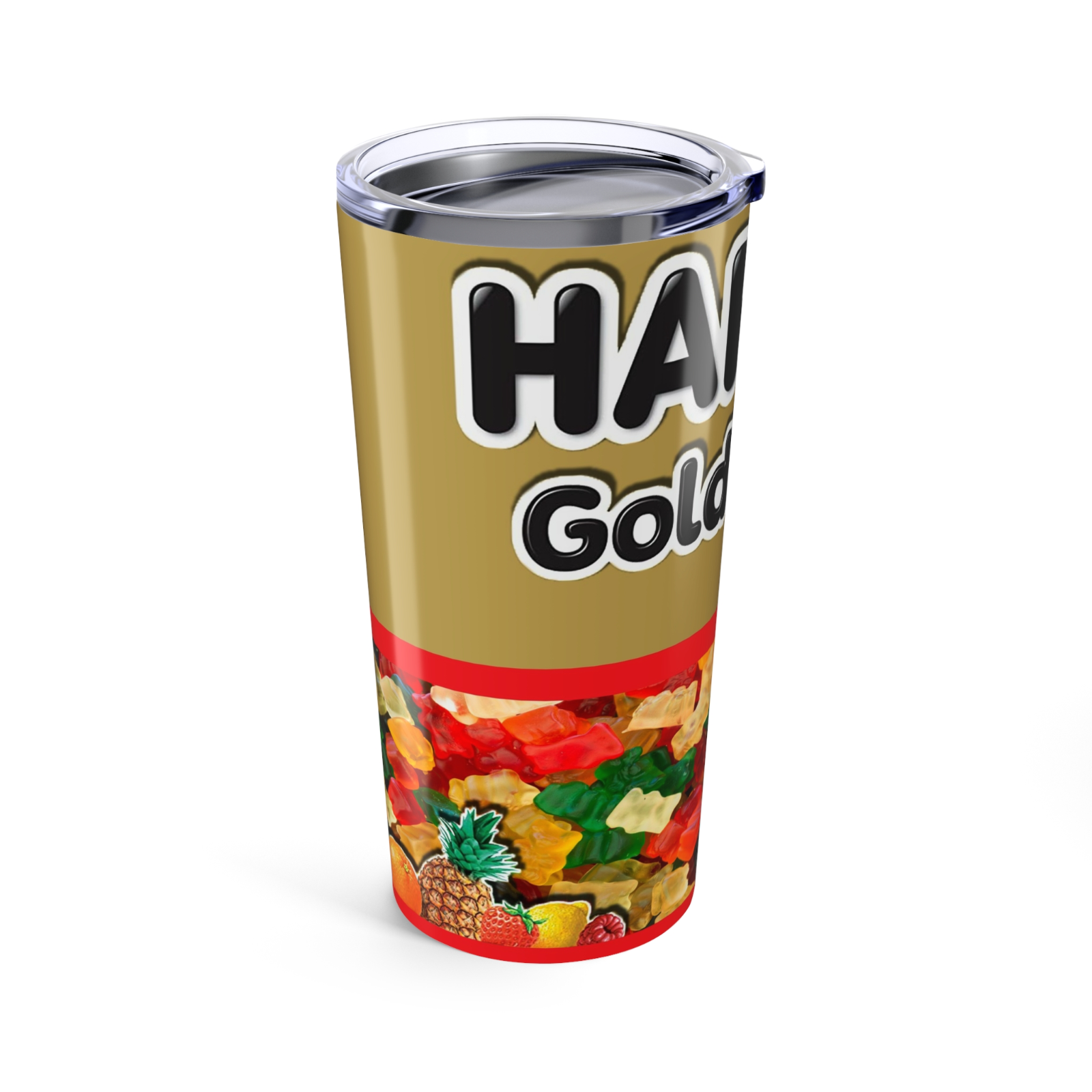 Gummibears Inspired 20oz Travel Coffee tumbler Mug with straw