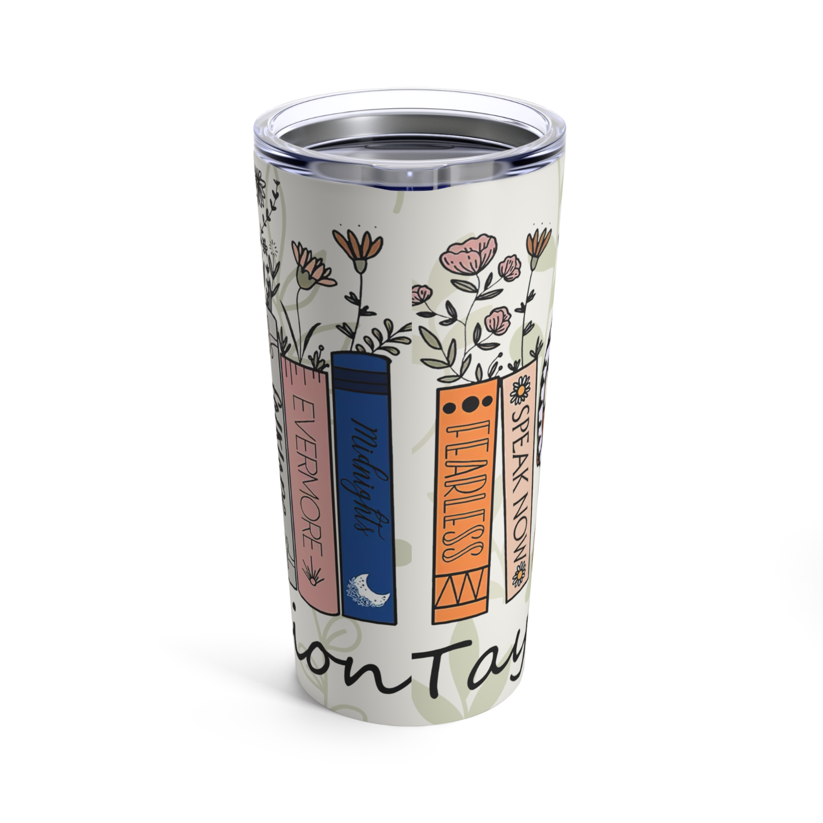 Taylor Swift Music Lover Travel Coffee Mug Tumbler with Straw