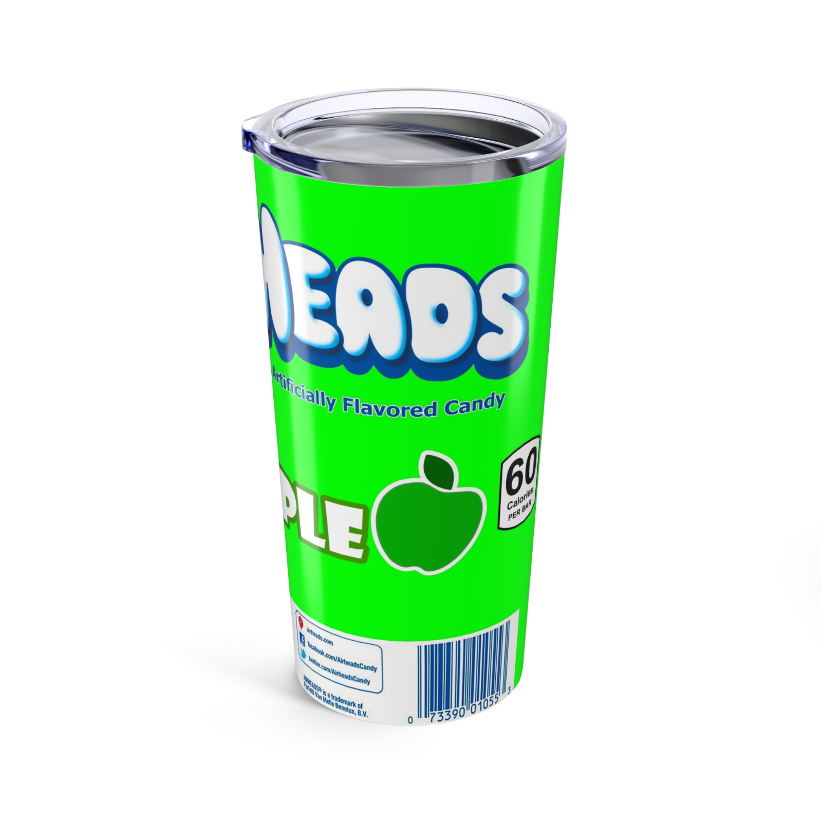 AirHeads Inspired 20oz Travel Coffee tumbler Mug with straw stainless steel