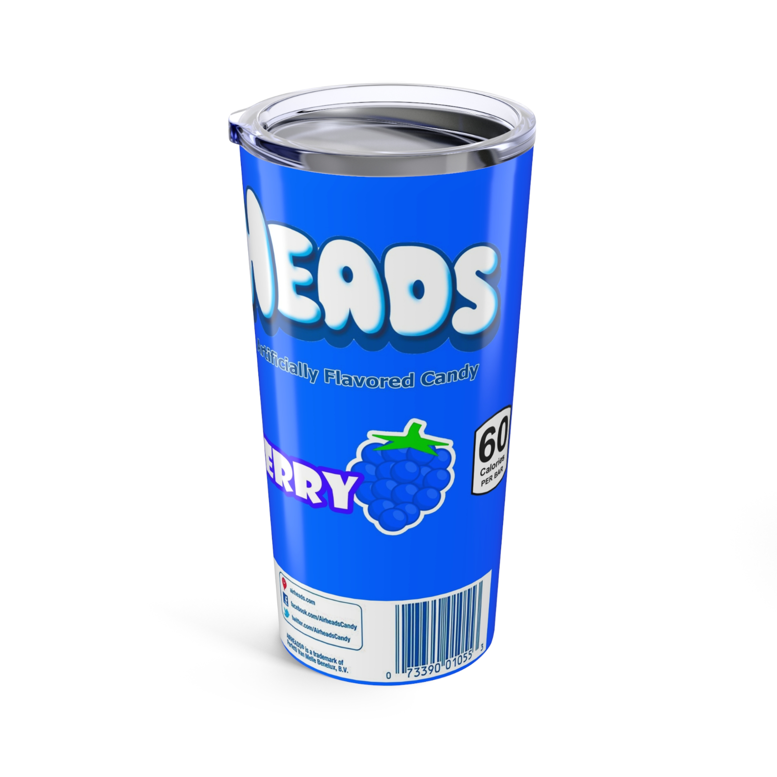 AirHeads Inspired 20oz Travel Coffee tumbler Mug with straw stainless steel