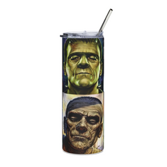 20oz Classic Monsters Horror Tumbler – Frankenstein Dracula Mummy Wolfman Cup