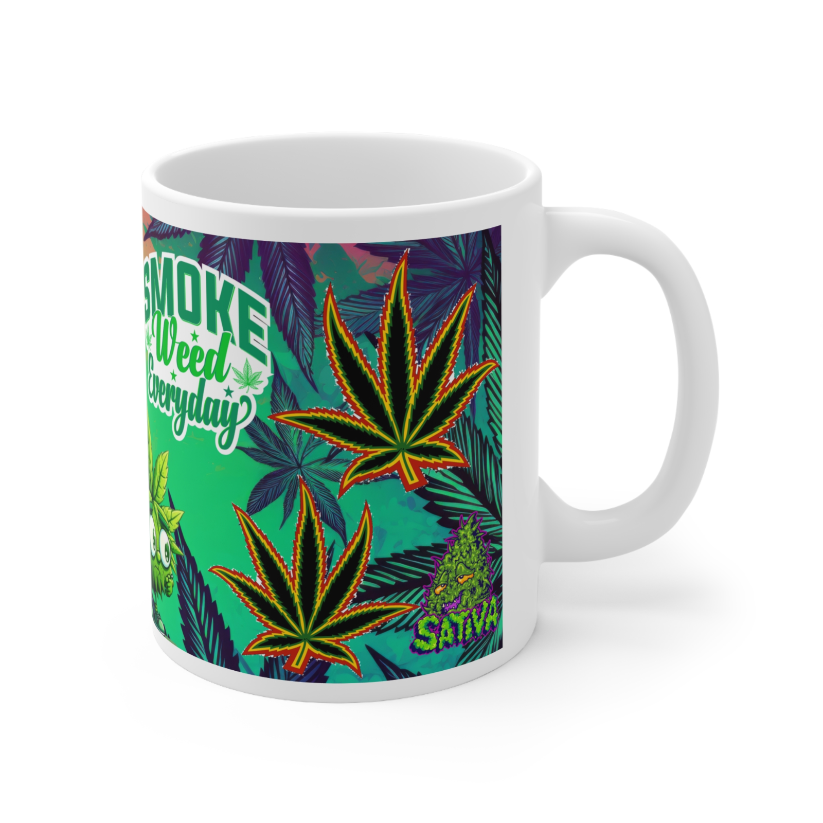 Weed Stoner Splif Coffee Mug Cannabis 420 Gift Funny Smoker THC 33 designs