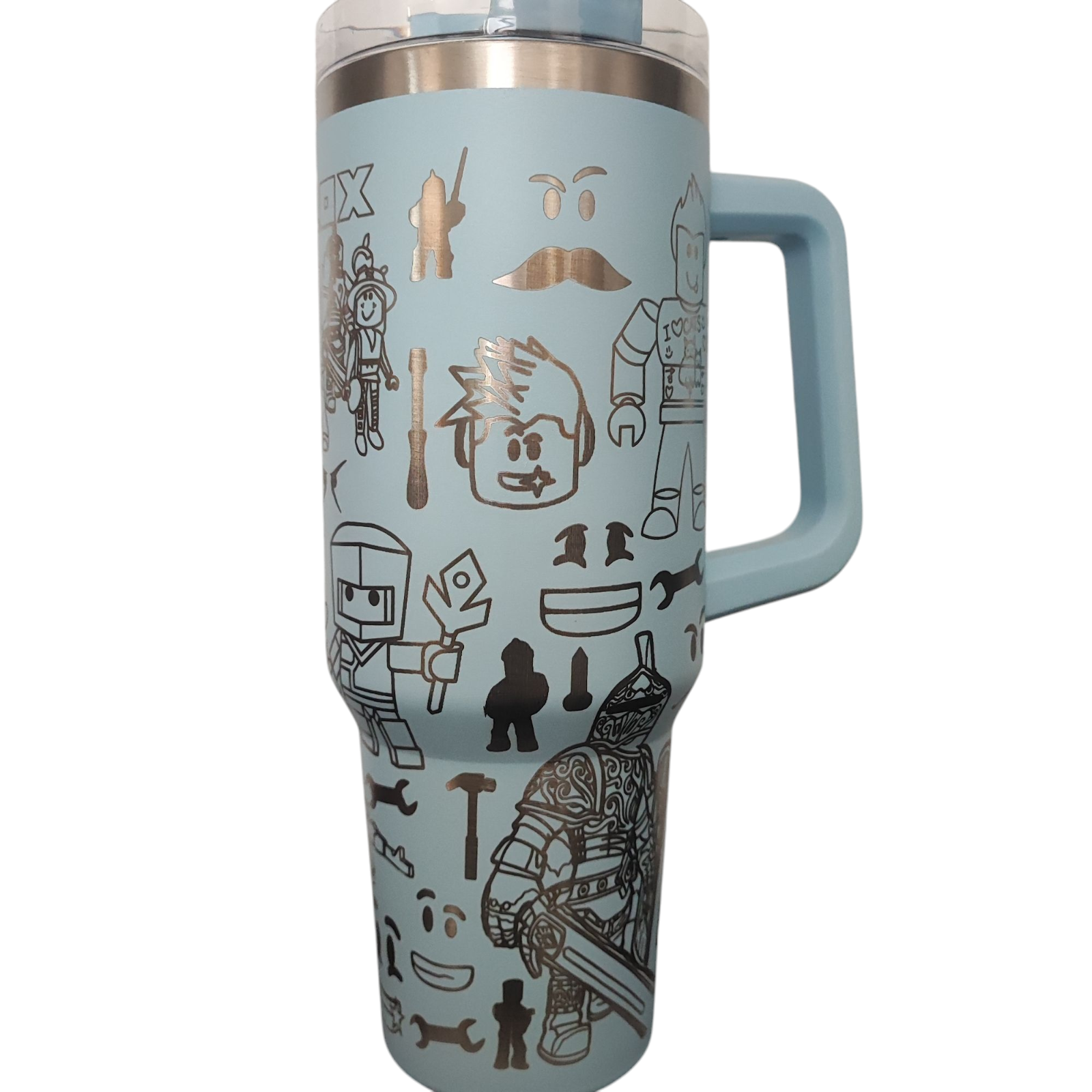 40oz Gaming Inspired Engraved Tumbler – Stainless Steel Travel Mug