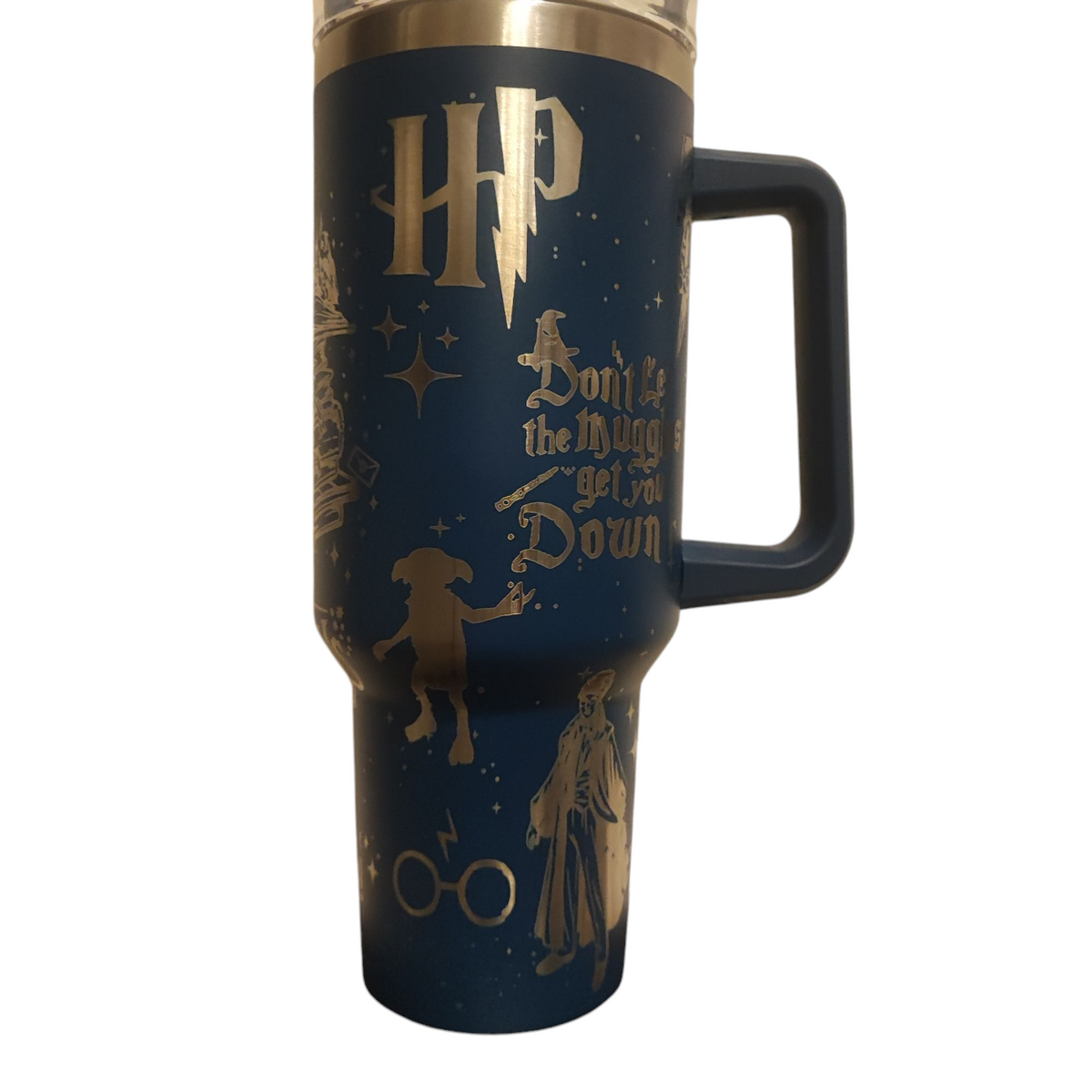 Wizard 40oz Stainless Steel Tumbler – Engraved Stanley-Style Mug